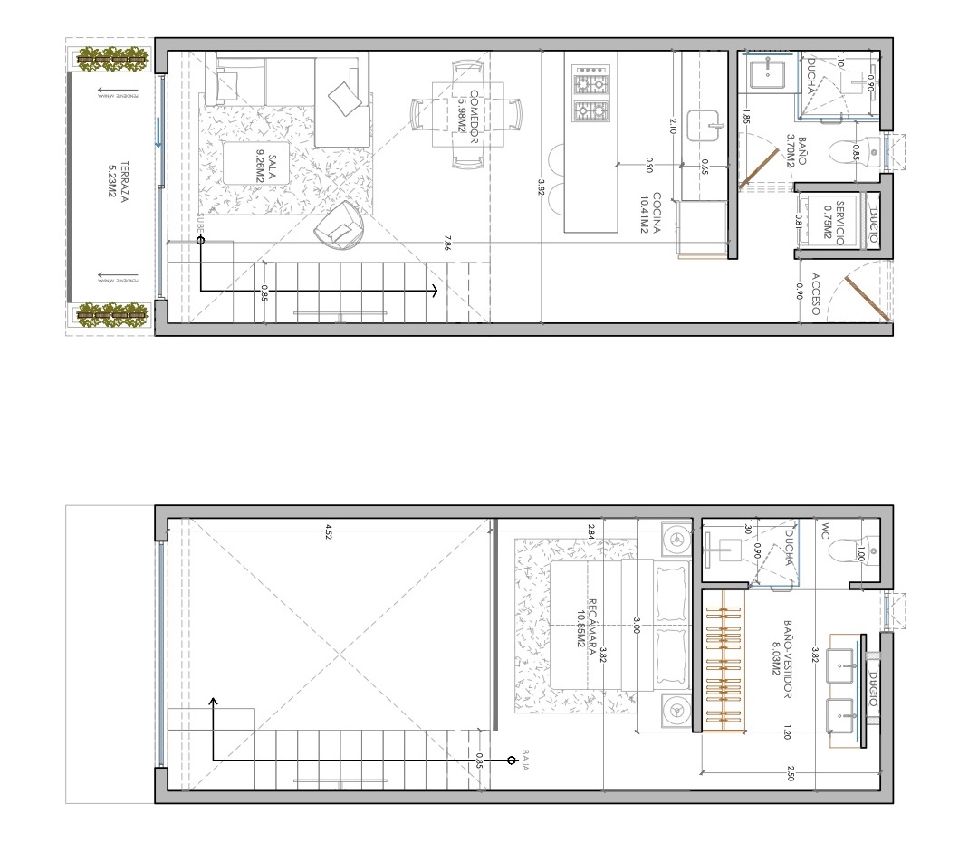 Planos Arquitectónicos Unidad 103 Caza Mabó